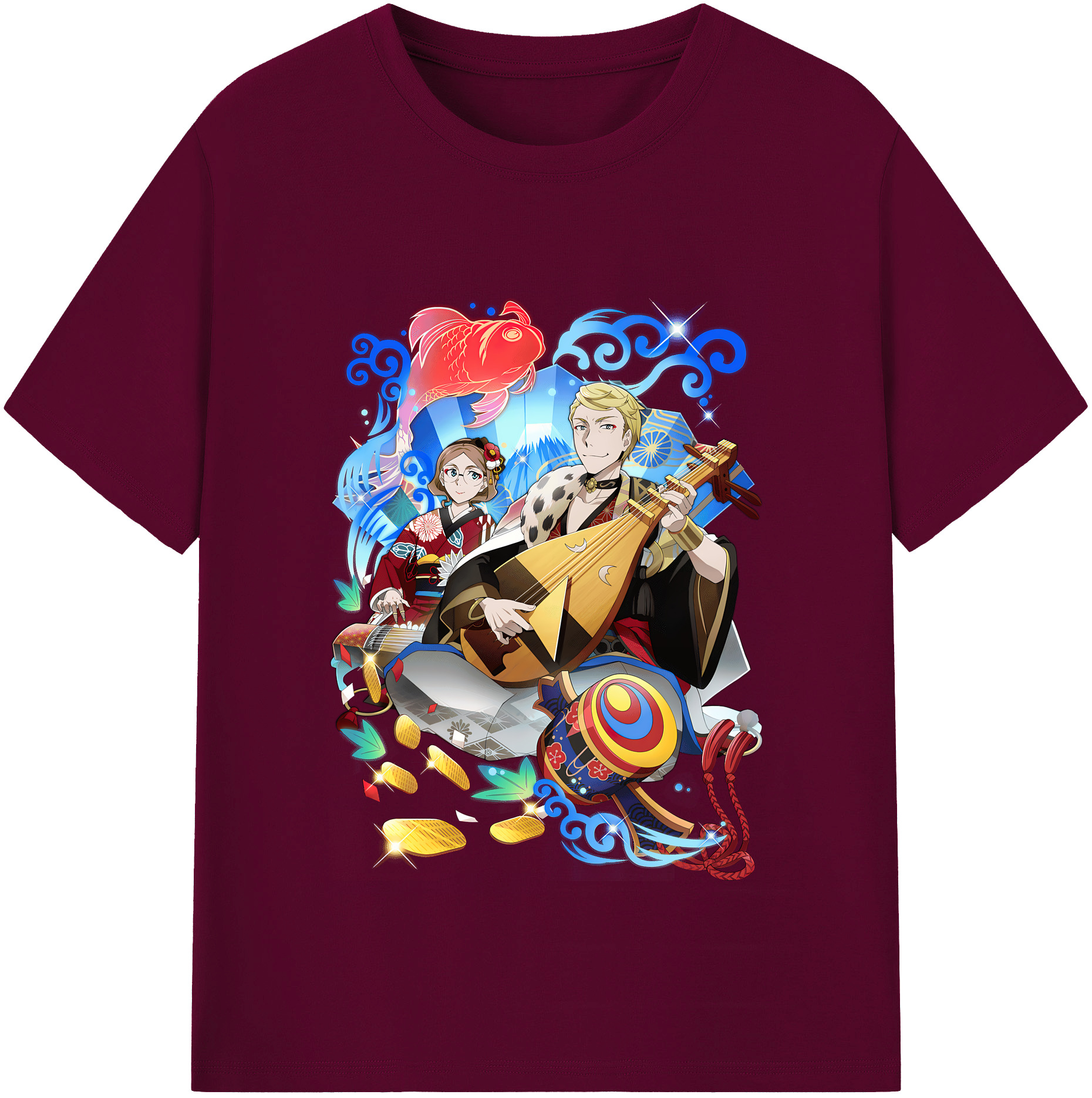 （画像用） 文豪ストレイドッグス Bungo Stray Dogs レディースカジュアルプリントTシャツ（綿100％）